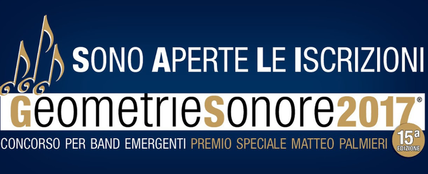 Iscrizioni ancora aperte per Geometrie Sonore 2017: concorso per band emergenti