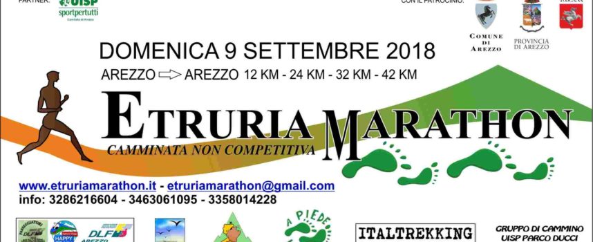 Etruria Marathon 2018: domenica 9 settembre 2018