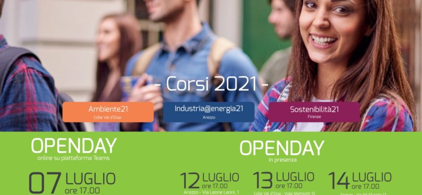 ITS Ambiente ed Energia: lunedì 12 luglio Open Day in presenza ad Arezzo!!