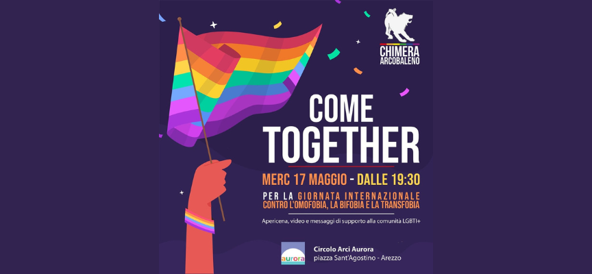 Circolo culturale Aurora: Mercoledì 17 maggio insieme per la Giornata Internazionale contro l’omo-bi-transfobia