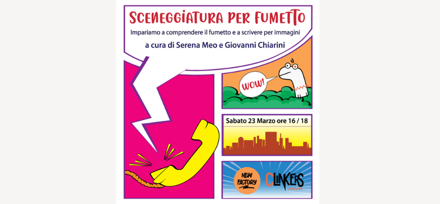 Al via il laboratorio gratuito di sceneggiatura per fumetto per giovani e adolescenti