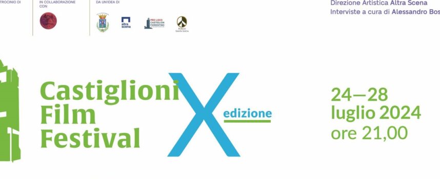 Castiglioni Film Festival: dal 24 al 28 luglio il ritorno della rassegna a Castiglion Fiorentino