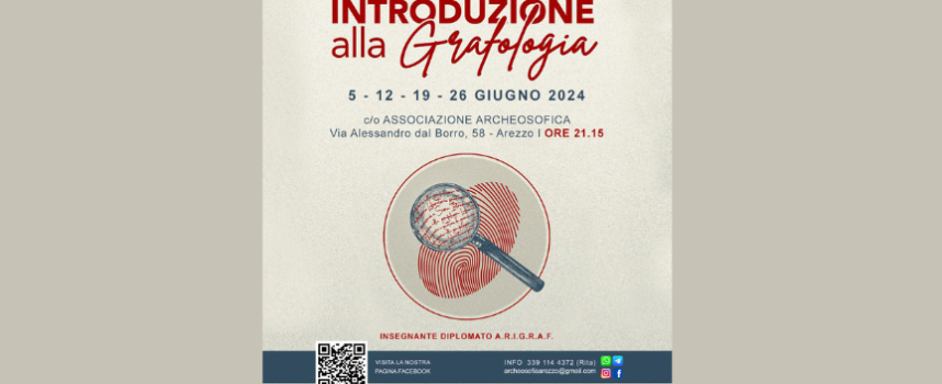 Un corso di introduzione alla grafologia nella sede di Archeosofia di Arezzo