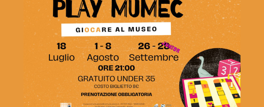 Giocare al museo: PLAY MUMEC – 26, 28 Settembre ultimi appuntamenti