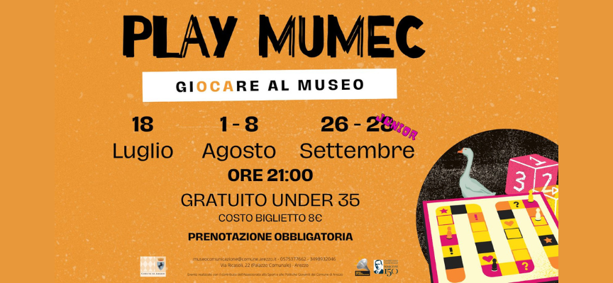 Giocare al museo: PLAY MUMEC – 26, 28 Settembre ultimi appuntamenti