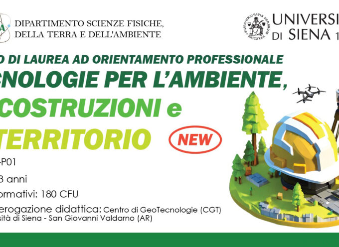 In partenza la Laurea Triennale a San Giovanni Valdarno (AR) in Tecnologie per l’Ambiente, le Costruzioni e il Territorio