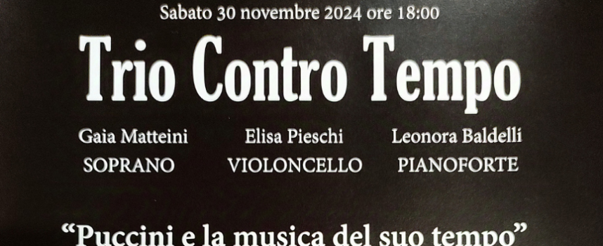 Concerto del Trio Contro Tempo alla sala vasariana: un omaggio a Giacomo Puccini nel centenario della morte. Ingresso gratuito