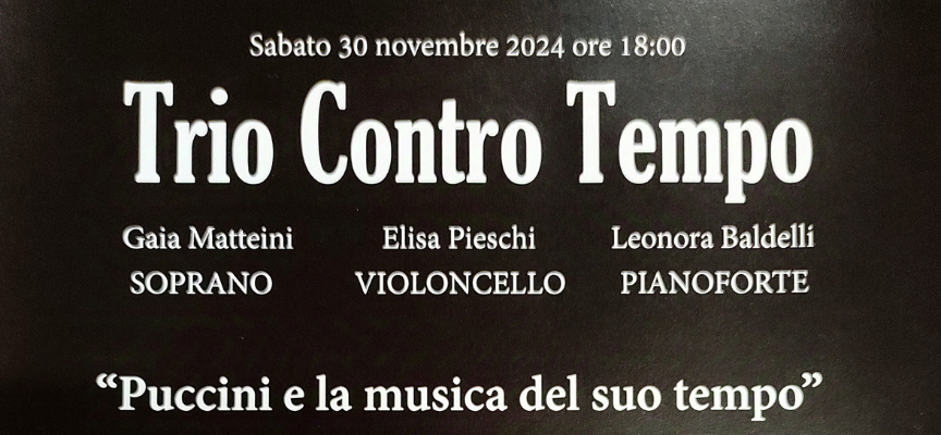 Concerto del Trio Contro Tempo alla sala vasariana: un omaggio a Giacomo Puccini nel centenario della morte. Ingresso gratuito