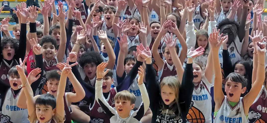 La Sba festeggia il Natale con i bambini e le bambine del minibasket