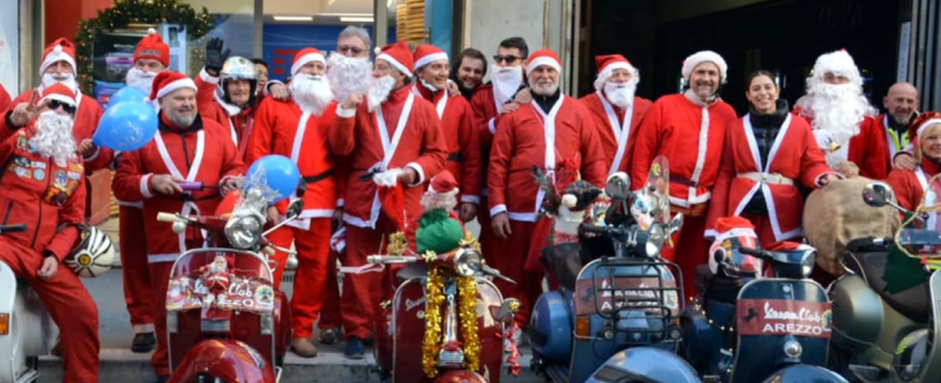 “Babbo Natale in Vespa” fa tappa al Luna Park e alla Città del Natale