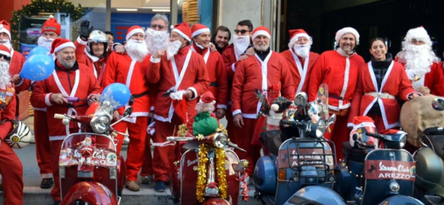 “Babbo Natale in Vespa” fa tappa al Luna Park e alla Città del Natale