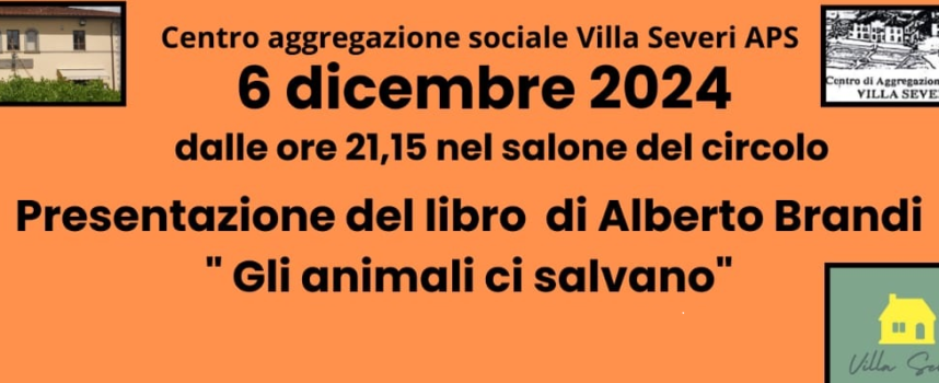 “Gli animali ci salvano” di Alberto Brandi a Villa Severi