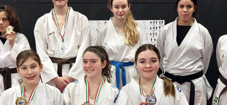 L’Accademia Karate Arezzo ai vertici del Campionato Nazionale AICS