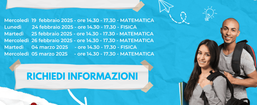 Polo universitario aretino: corso gratuito di preparazione al test di ammissione