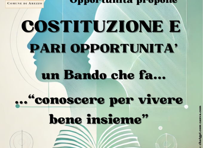 “Conoscere per vivere bene insieme – Costituzione e Pari Opportunità” | bando per le scuole medie del territorio